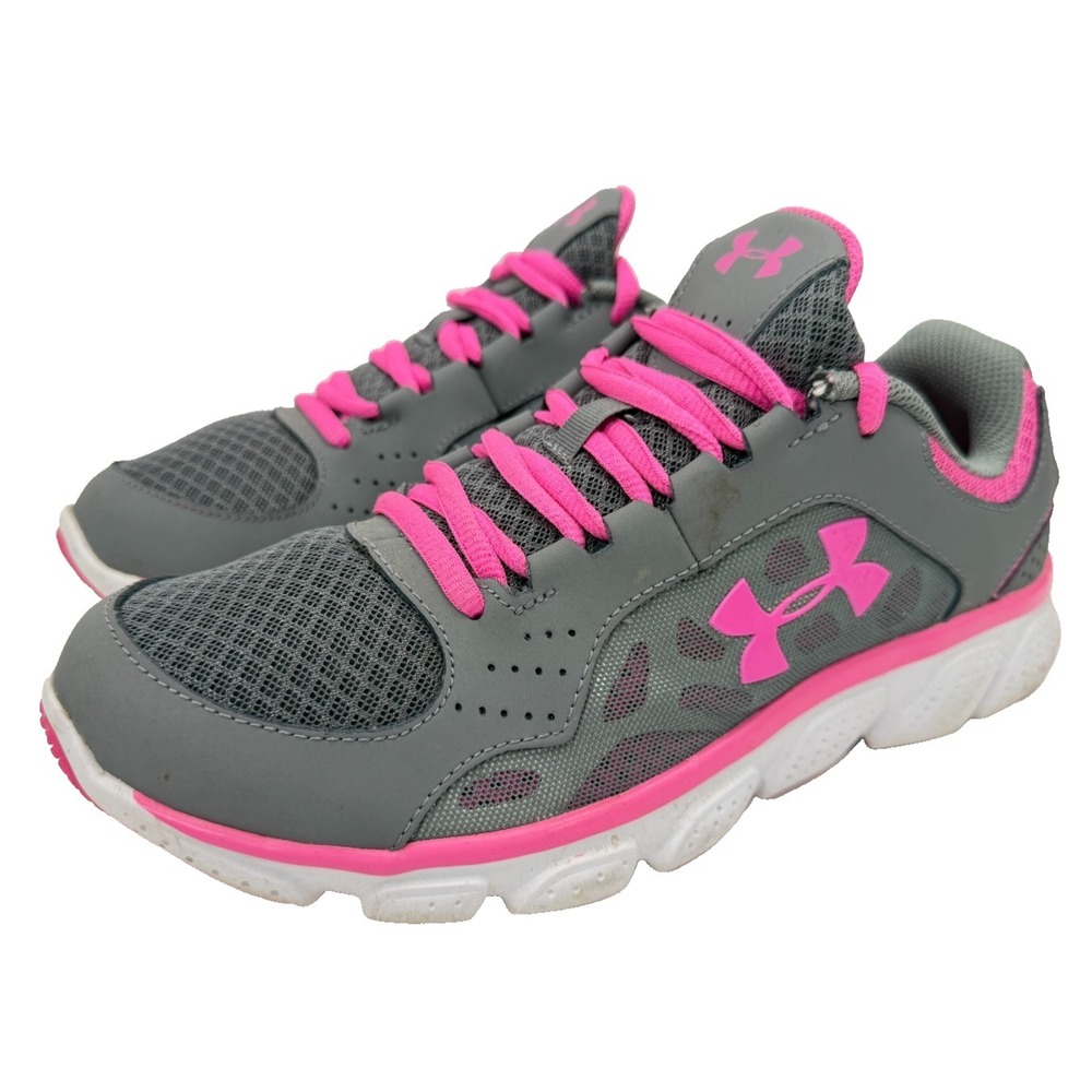 Under Armour Micro G Assert IV - Women's 8.5 | Gray/Pink Running Shoes Sneakers